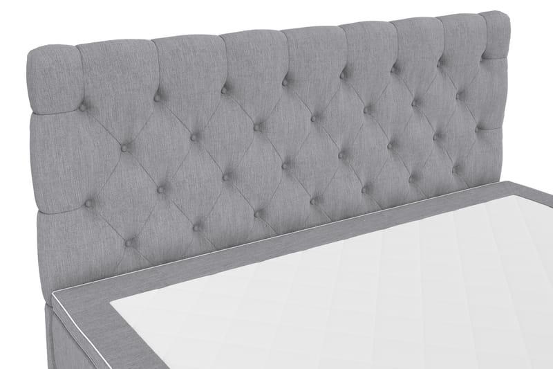 Hilton Lyx Komplett Sängpaket160x210  Ljusgrå - Ljusgrå - Möbler - Säng - Komplett sängpaket