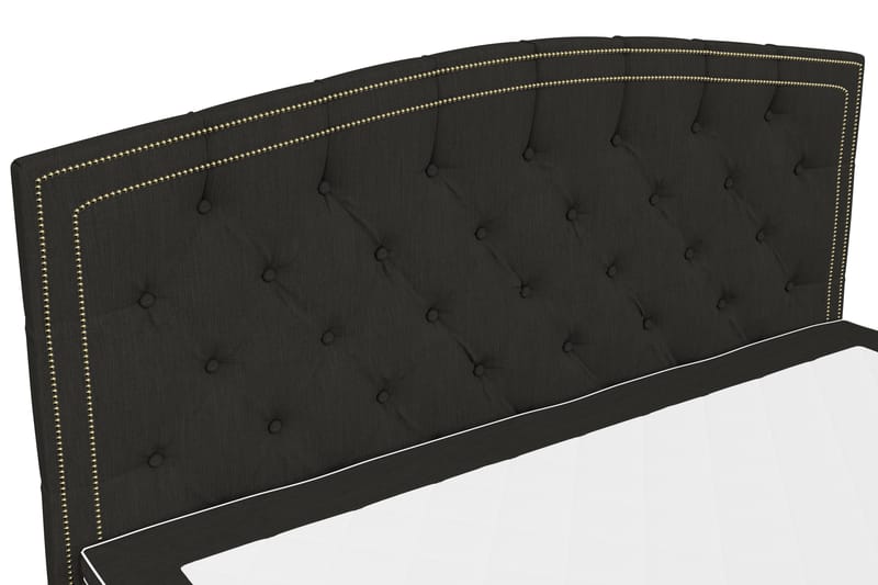 Hilton Lyx Komplett Sängpaket180x210 Amiral Sänggavel - Svart - Möbler - Säng - Komplett sängpaket