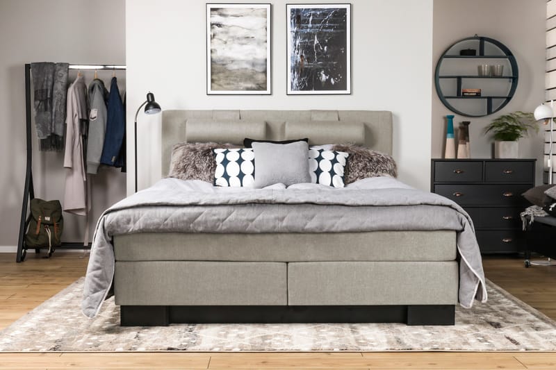 Hilton Lyx Komplett Sängpaket180x210  Beige - Beige - Möbler - Säng - Komplett sängpaket