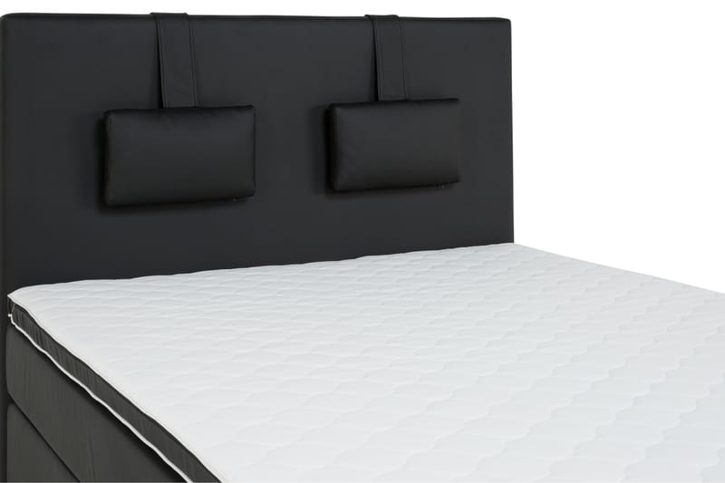 Hilton Lyx Kontinentalsäng 120x200 Konstläder - Svart - Möbler - Säng - Kontinentalsäng