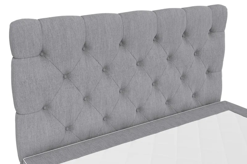 Hilton Lyx Kontinentalsäng 120x200 - Ljusgrå - Möbler - Säng - Kontinentalsäng