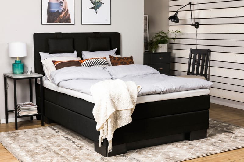 Hilton Lyx Kontinentalsäng 140x210 cm - Svart - Möbler - Säng - Kontinentalsäng