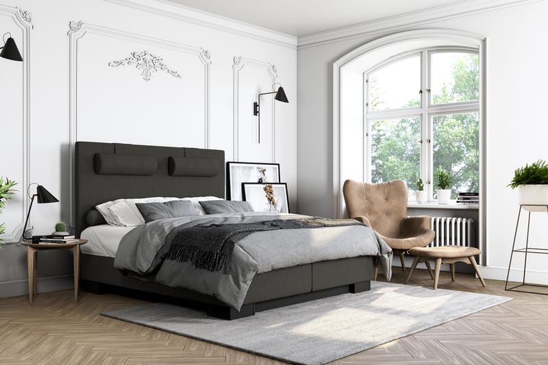 Hilton Lyx Kontinentalsäng 160x210  Svart - Svart - Möbler - Säng - Kontinentalsäng