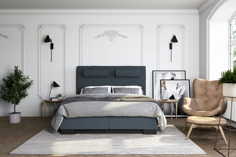 Hilton Lyx Kontinentalsäng 180x200 - Mörkblå - Möbler - Säng - Kontinentalsäng