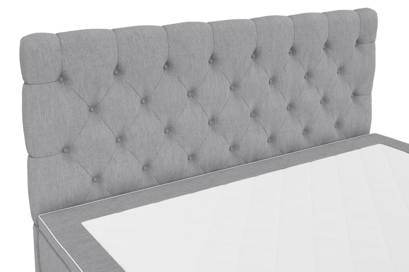 Hilton Lyx Kontinentalsäng 180x210 - Ljusgrå - Möbler - Säng - Kontinentalsäng