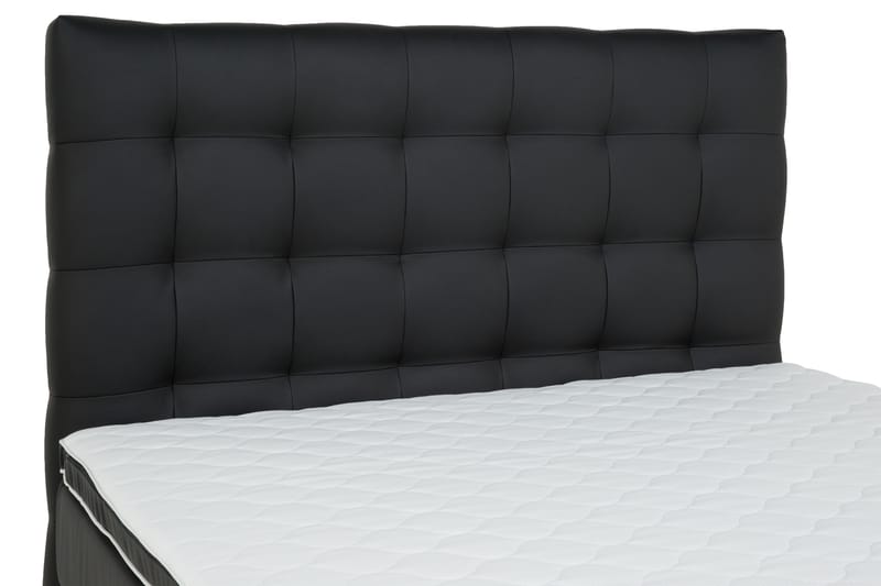 Hilton Lyx Sängpaket 120x200Konstläder Sockel  Svart - Svart - Komplett sängpaket - Kontinentalsäng