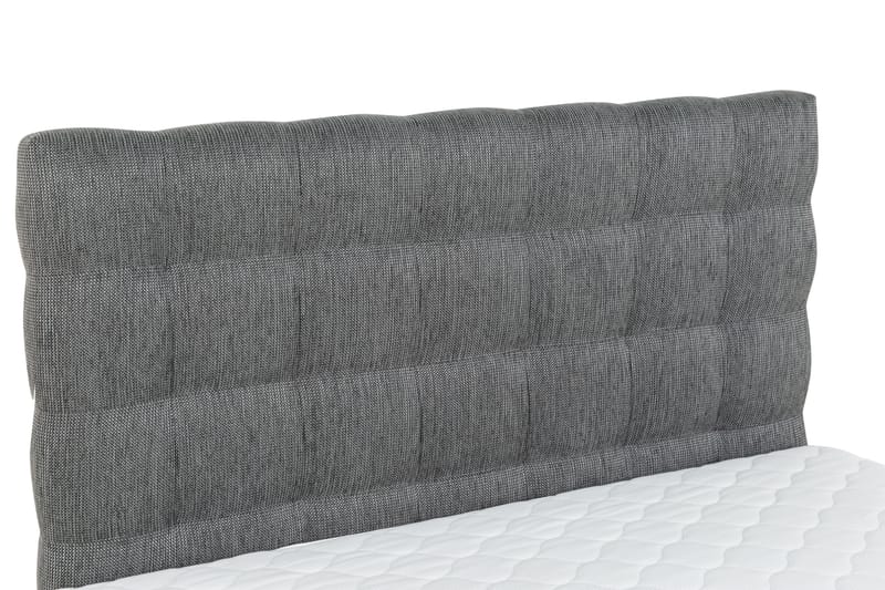 Hilton Lyx Sängpaket 120x200Konstläder/Tyg  Svart/Ljusgr - Svart/Ljusgrå - Möbler - Säng - Komplett sängpaket