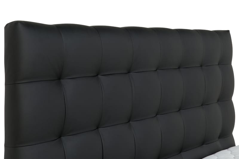 Hilton Lyx Sängpaket 160x200Konstläder  Svart - Svart - Möbler - Säng - Komplett sängpaket