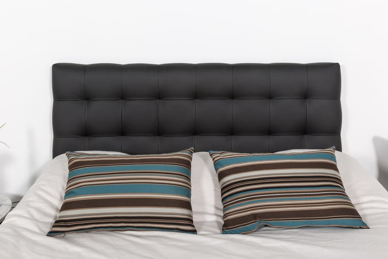 Hilton Lyx Sängpaket 160x200Konstläder  Svart - Svart - Möbler - Säng - Komplett sängpaket