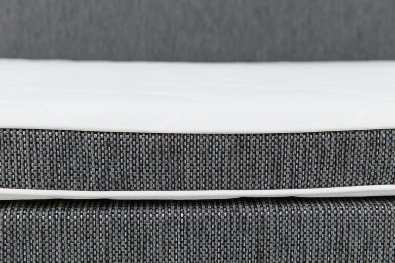 Hilton Lyx Sängpaket 180x200Konstläder/Tyg  Svart/Ljusgr - Svart/Ljusgrå - Möbler - Säng - Komplett sängpaket