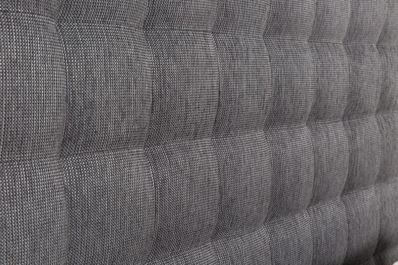 Hilton Lyx Sängpaket 180x200Konstläder/Tyg  Svart/Ljusgr - Svart/Ljusgrå - Möbler - Säng - Komplett sängpaket