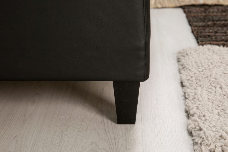 Hilton Lyx Sängpaket 180x200Konstläder/Tyg  Svart/Ljusgr - Svart/Ljusgrå - Möbler - Säng - Komplett sängpaket