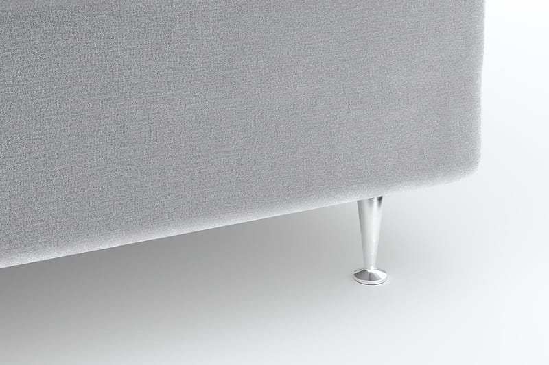 Hilton Lyx Velvet 120x200 - Ljusgrå - Möbler - Säng - Kontinentalsäng