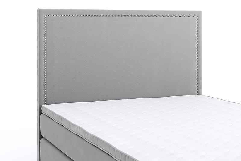 Hilton Lyx Velvet 140x200 - Ljusgrå - Möbler - Säng - Kontinentalsäng