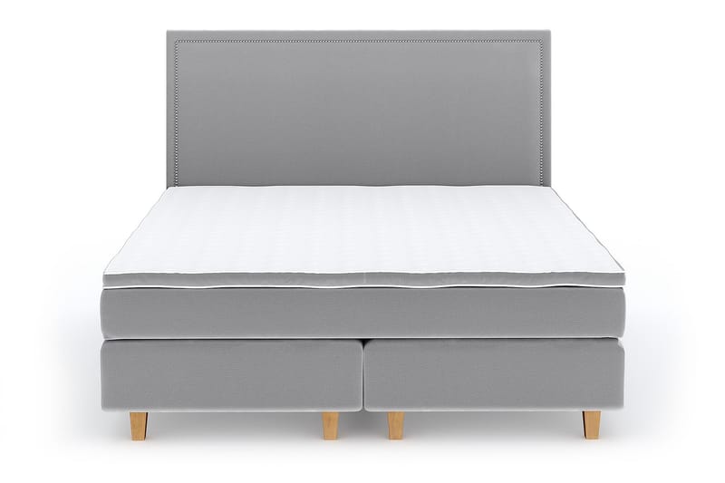 Hilton Lyx Velvet 180x200  Ljusgrå - Ljusgrå - Möbler - Säng - Kontinentalsäng