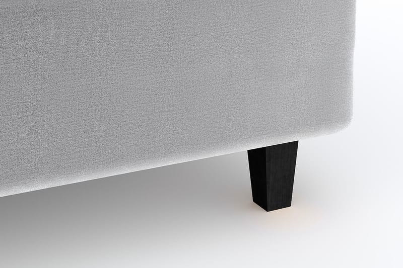 Hilton Lyx Velvet 210x210 - Ljusgrå - Möbler - Säng - Kontinentalsäng