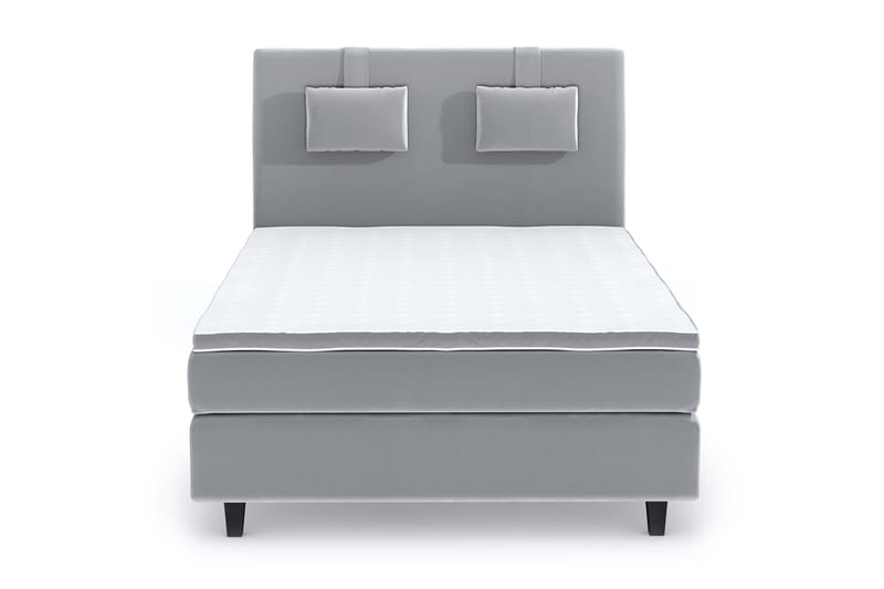 Hilton Lyx Velvet Sängpaket 120x200 - Ljusgrå - Möbler - Säng - Komplett sängpaket
