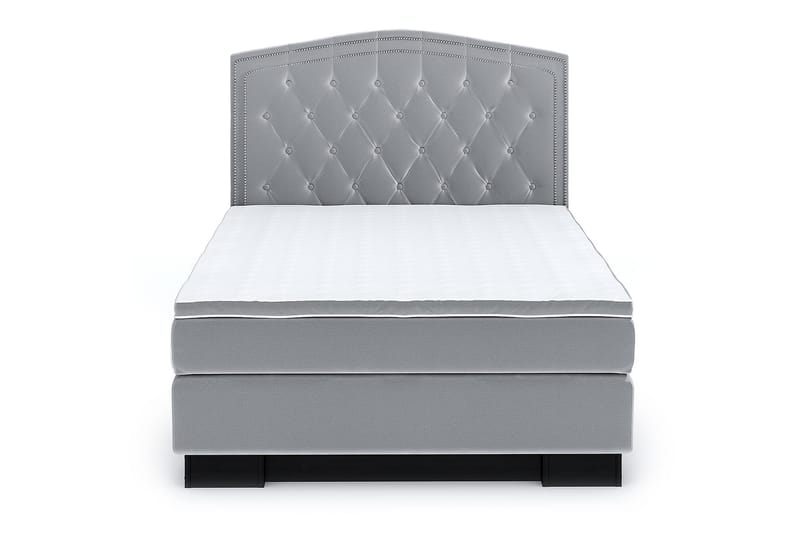 Hilton Lyx Velvet S�ängpaket 140x200 - Ljusgrå - Komplett sängpaket - Kontinentalsäng - Dubbelsäng