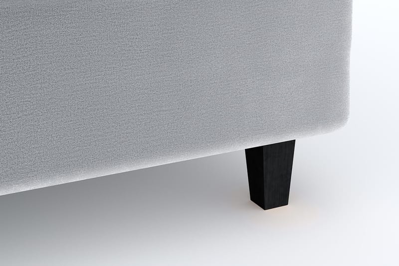 Hilton Lyx Velvet Sängpaket 160x200 - Ljusgrå - Möbler - Säng - Komplett sängpaket