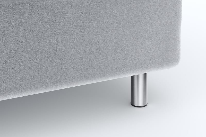 Hilton Lyx Velvet Sängpaket 160x200 - Ljusgrå - Möbler - Säng - Komplett sängpaket