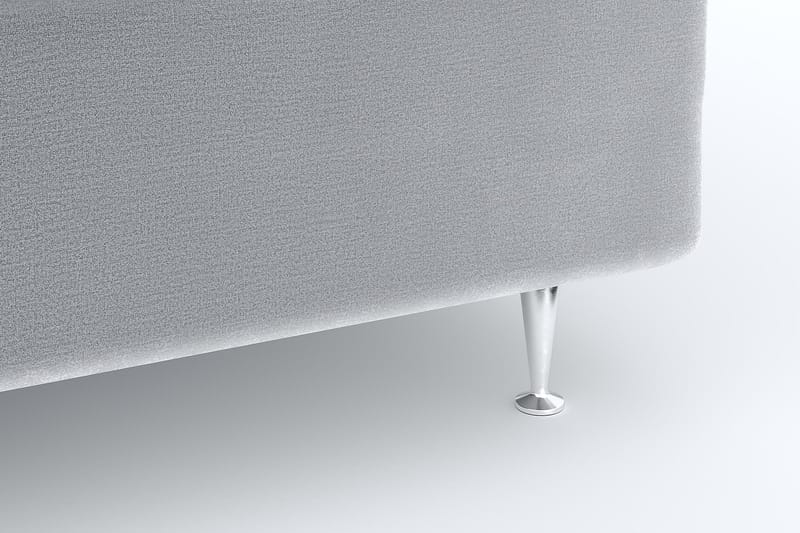 Hilton Lyx Velvet Sängpaket 210x210 - Ljusgrå - Möbler - Säng - Komplett sängpaket