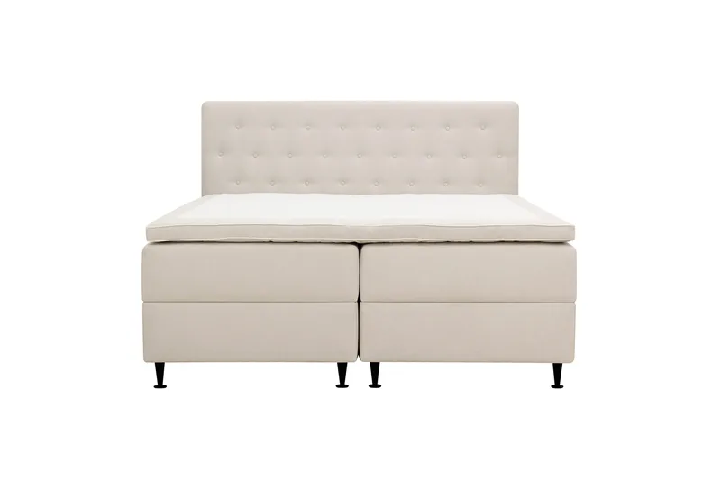 HVILA Plus Komplett Sängpaket med Förvaring 160x200 cm, Ljusbeige