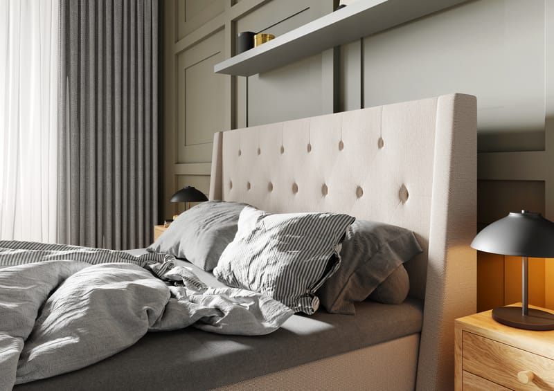Imperia Komplett Komplett Sängpaket 140x200 cm - Beige - Möbler - Säng - Komplett sängpaket