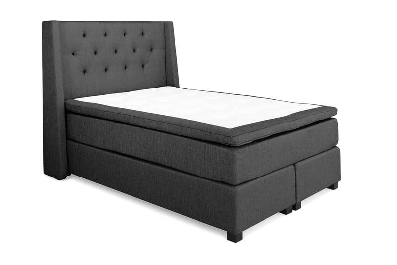 Imperia Komplett Komplett Sängpaket 140x200 cm - Mörkgrå - Komplett sängpaket - Kontinentalsäng - Dubbelsäng