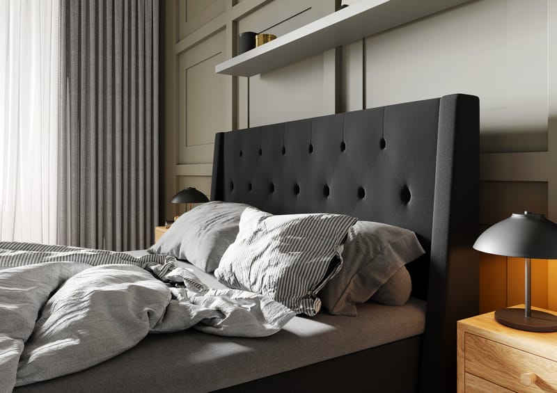 Imperia Komplett Komplett Sängpaket 160x200 cm - Svart - Möbler - Säng - Komplett sängpaket