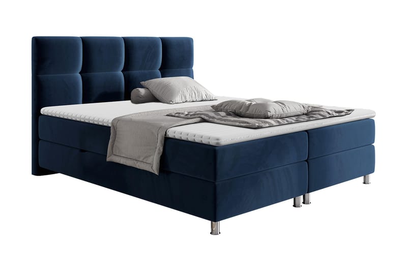 Isoba Sängpaket 140x200 cm Blå - Blå - Komplett sängpaket - Kontinentalsäng - Dubbelsäng