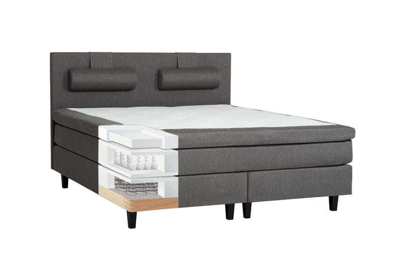 James Kontinentalsäng 160x200 cm - Ljusgrå - Möbler - Säng - Kontinentalsäng