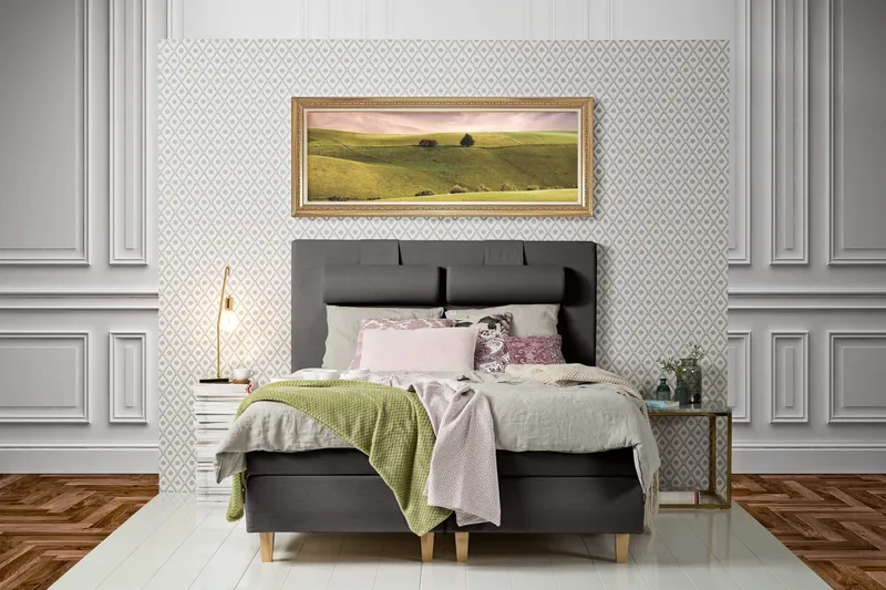 James Kontinentalsäng 180 cm - Grå - Möbler - Säng - Kontinentalsäng