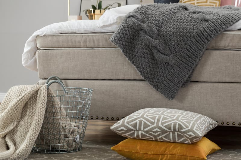 Jolie Komplett Sängpaket 140x200 cm - Beige - Möbler - Säng - Kontinentalsäng