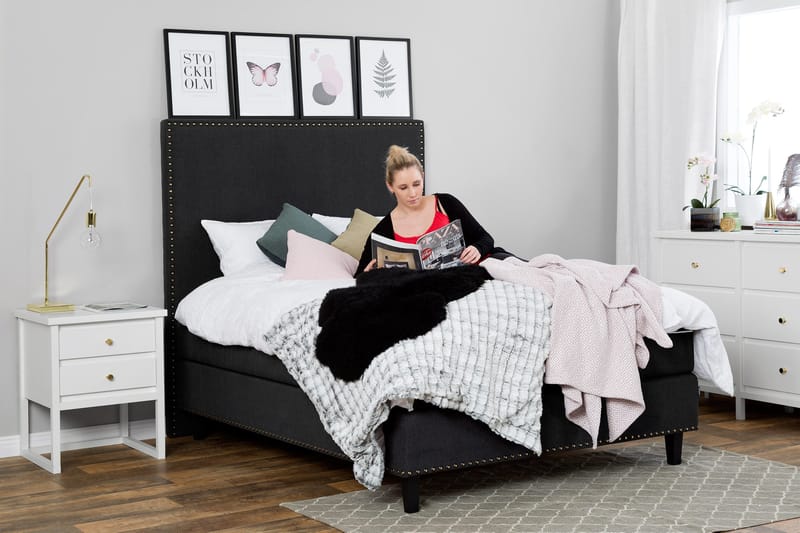 Jolie Komplett Sängpaket 160x200 - Svart - Möbler - Säng - Kontinentalsäng