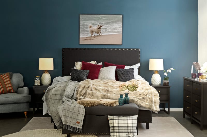 Jolie Komplett Sängpaket 180x200 - Svart - Möbler - Säng - Kontinentalsäng