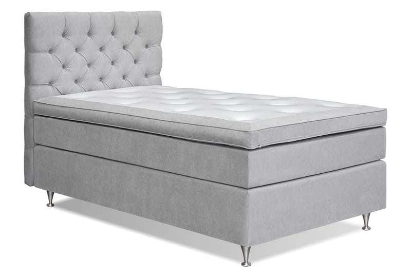 Joluma Kontinentalsäng Fast 120x200 cm - (+Fler val) 120x200 cm Ljusgrå - Möbler - Säng - Komplett sängpaket