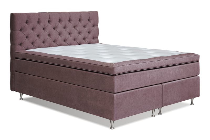 Joluma Kontinentalsäng Medium 180x200 cm - (+Fler val) 180x200 cm Mörkrosa - Möbler - Säng - Komplett sängpaket
