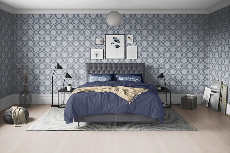 Joluma Sängpaket Fast 105x200 cm - (+Fler val) 105x200 cm Mörkgrå - Möbler - Säng - Kontinentalsäng