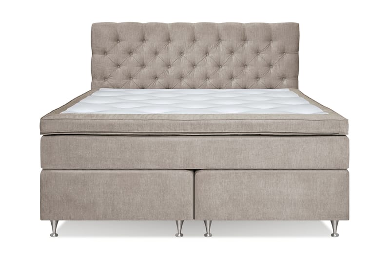 Joluma Sängpaket Fast 160x200 cm - (+Fler val) 160x200 cm Beige - Komplett sängpaket - Kontinentalsäng