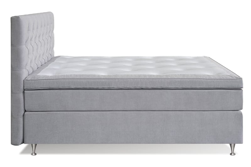 Joluma Sängpaket Fast 160x200 cm - (+Fler val) 160x200 cm Ljusgrå - Komplett sängpaket - Kontinentalsäng
