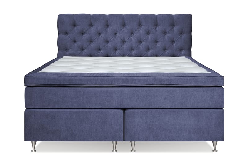 Joluma Sängpaket Fast 180x200 cm - (+Fler val) 180x200 cm Mörkblå - Komplett sängpaket - Kontinentalsäng