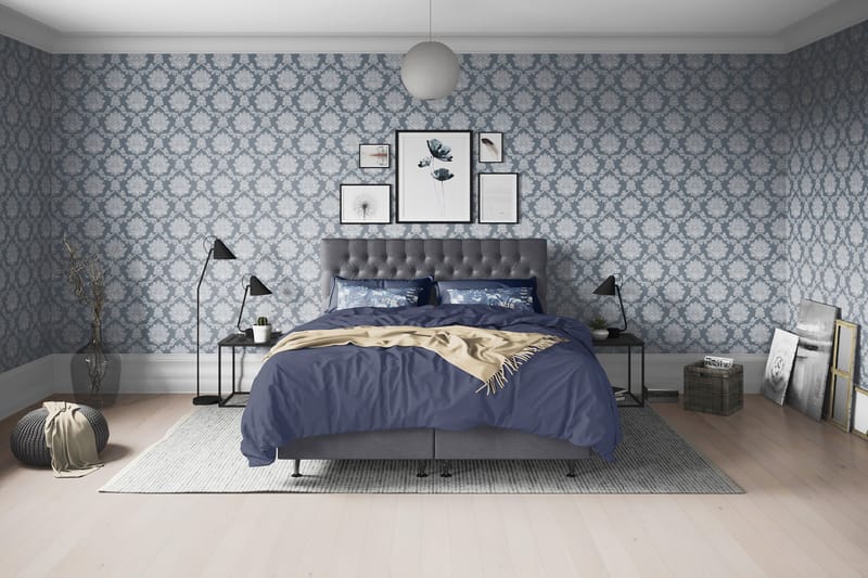 Joluma Sängpaket Fast 180x200 cm - (+Fler val) 180x200 cm Mörkgrå - Möbler - Säng - Komplett sängpaket