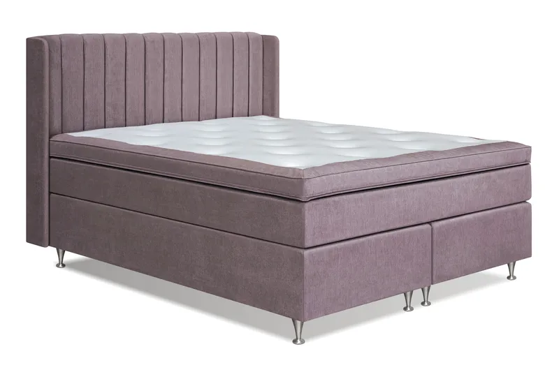 Joluma Sängpaket Fast 180x200 cm - (+Fler val) 180x200 cm Mörkrosa - Möbler - Säng - Kontinentalsäng