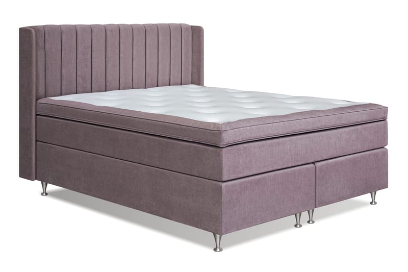 Joluma Sängpaket Fast 180x200 cm - (+Fler val) 180x200 cm Mörkrosa - Möbler - Säng - Kontinentalsäng