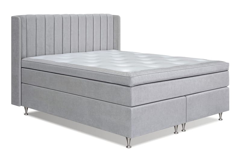 Joluma Sängpaket Fast/Medium 160x200 cm - (+Fler val) 160x200 cm Ljusgrå - Möbler - Säng - Kontinentalsäng
