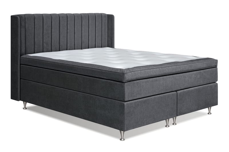 Joluma Sängpaket Fast/Medium 180x200 cm - (+Fler val) 180x200 cm Mörkgrå - Möbler - Säng - Komplett sängpaket