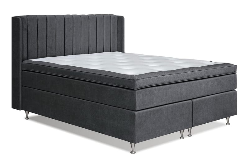 Joluma Sängpaket Fast/Medium 180x200 cm - (+Fler val) 180x200 cm Mörkgrå - Möbler - Säng - Kontinentalsäng
