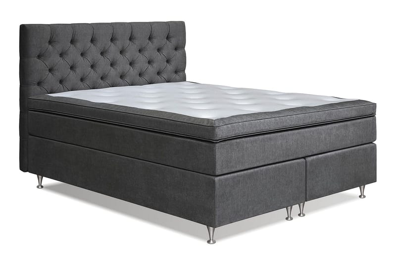 Joluma Sängpaket Fast/Medium 180x200 cm - (+Fler val) 180x200 cm Mörkgrå - Möbler - Säng - Kontinentalsäng