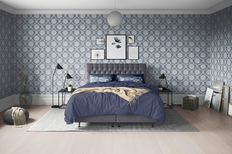 Joluma Sängpaket Fast/Medium 180x200 cm - (+Fler val) 180x200 cm Mörkgrå - Möbler - Säng - Kontinentalsäng