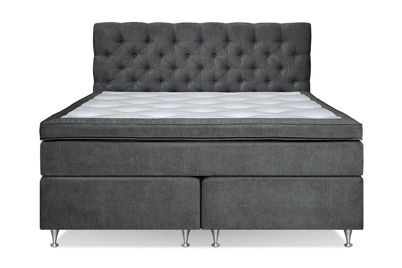 Joluma Sängpaket Fast/Medium 180x200 cm - (+Fler val) 180x200 cm Mörkgrå - Möbler - Säng - Kontinentalsäng
